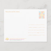 Golden Sunset Garden Ubud – Art Postcard Postkarte (Rückseite)