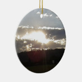 Golden Sunset Horizon Keramikornament (Rechts)