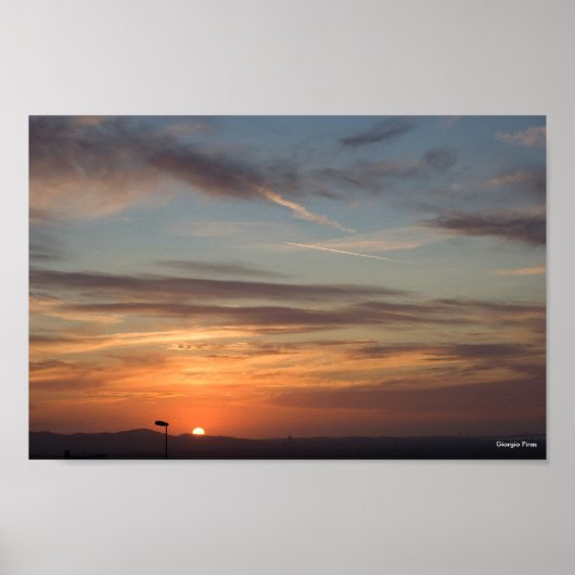 Golden Sunset in Sardinien - Italien Poster (Vorne)