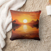 Golden Sunset Landschaftlich Cushion - Doppelseiti Kissen (Decke)