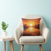 Golden Sunset Landschaftlich Cushion - Doppelseiti Kissen (Stuhl )