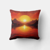 Golden Sunset Landschaftlich Cushion - Doppelseiti Kissen (Rückseite)