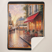 Golden Sunset Light on a Raine Town Café Sherpadecke (Vorderseite)