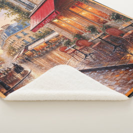 Golden Sunset Light on a Raine Town Café Sherpadecke