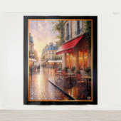 Golden Sunset Light on a Raine Town Café Wandteppich (Vorderseite)