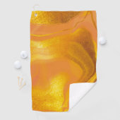 Golden Sunset Marmor Golfhandtuch (Insitu)