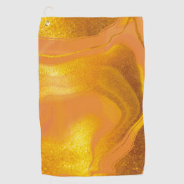 Golden Sunset Marmor Golfhandtuch