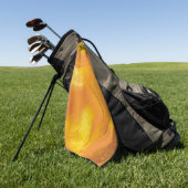Golden Sunset Marmor Golfhandtuch (Gras)