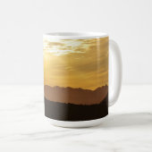 Golden Sunset Mountain Tasse Cup (VorderseiteRechts)