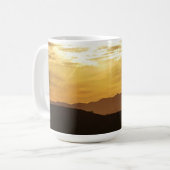 Golden Sunset Mountain Tasse Cup (Vorderseite Links)