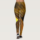 Golden Sunset on Sand Dunes Rotated Style Leggings (Rückseite)