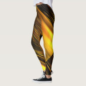 Golden Sunset on Sand Dunes Rotated Style Leggings (Links)