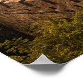 Golden Sunset on the Great Wall Poster (Ecke)