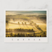 Golden Sunset Over Vidzeme, Latvia Postkarte (Vorderseite)