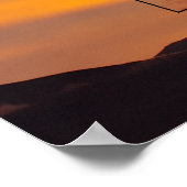 Golden Sunset Personalized Family Trees Poster (Ecke)