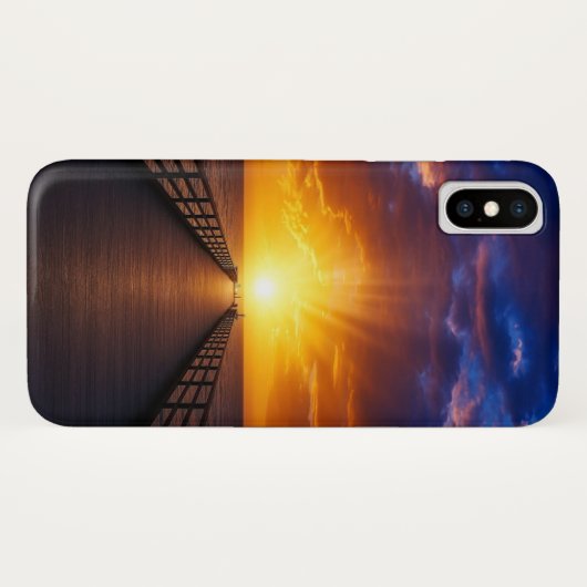 Golden Sunset Pier Mobile Case (Rückseite (Horizontal))