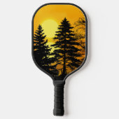 Golden Sunset Pine Tremola Pickleball Schläger (Rückseite)
