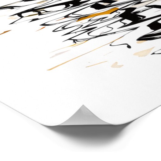 Golden sunset reflection a serene mural poster (Ecke)