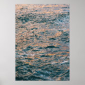 Golden Sunset Reflection on Ocean Waves - Ruhe Poster (Vorne)
