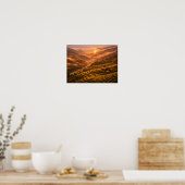 Golden Sunset Rice Terraces Poster (Küche)