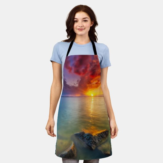 Golden Sunset Schürze (Getragen)