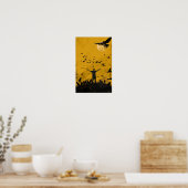 Golden Sunset Silhouette Poster (Küche)
