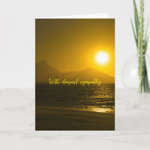 Golden Sunset Sundown Beach Karte (Vorderseite)