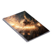 Golden Sunset Surf Wave Notebook Notizblock (Rechte Seite)