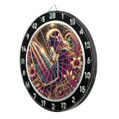 Golden Sunset Surfen mit Neon Glow Dartscheibe (Vorderseite rechts)