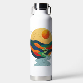 Golden Sunset Valley Trinkflasche