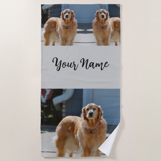 Golden Sunshine Strandtuch (Vorderseite)