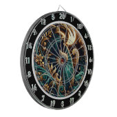 Golden Surfer Sonnenuntergang Gletscher Dartscheibe (Vorderseite Links)