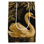 Golden Swan am Mitternachtssee Mittlere Geschenktüte (Rückseite)