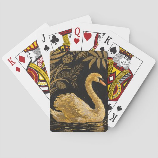 Golden Swan am Mitternachtssee Spielkarten (Rückseite)