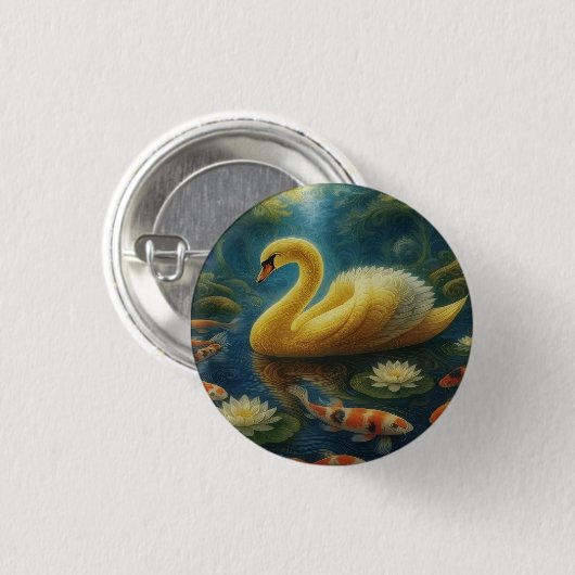 Golden Swan Button (Vorne & Hinten)