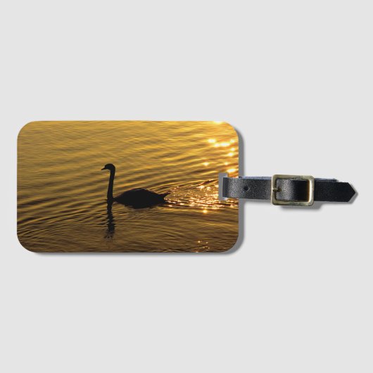 Golden Swan Gepäckanhänger (Vorderseite (Horizontal))