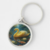 Golden Swan Keychain Schlüsselanhänger (Vorne)