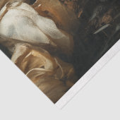 Golden Swan mit Crown and Creme Florals Decoupage Seidenpapier (Ausschnitt)