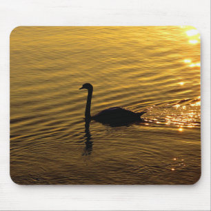 Golden Swan Mousepad