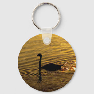 Golden Swan Schlüsselanhänger