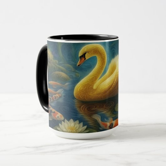 Golden Swan  Tasse (Vorderseite Links)
