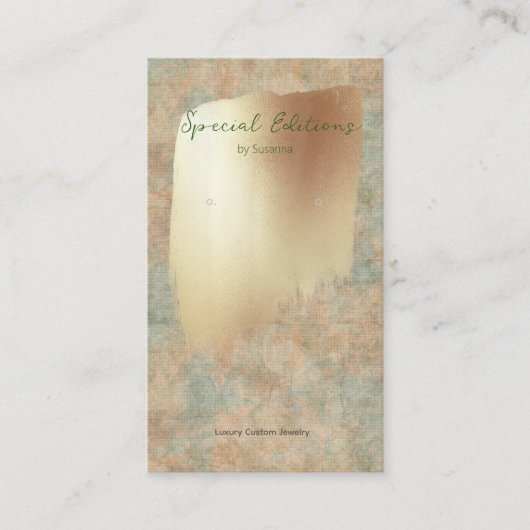 Golden Swash 2 Logo-Gewinnanzeige Visitenkarte (Vorderseite)