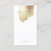 Golden Swash Logo Oog Display Business Card Visitenkarte (Vorderseite)