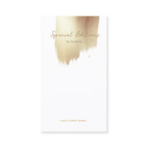 Golden Swash Logo Oog Display Business Card
