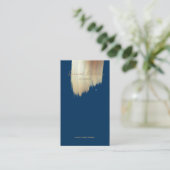 Golden Swash Logo Preußen Blue Earring Display Visitenkarte (Stehend Vorderseite)
