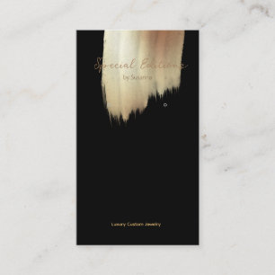 Golden Swash Logo Schwarze Ohranzeige Visitenkarte