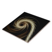Golden Swirl Across Black Fliese (Seite)