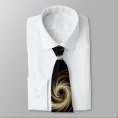 Golden Swirl Across Black Krawatte (Gebunden)
