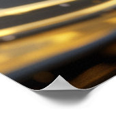 Golden Swirl Dynamics Poster (Ecke)