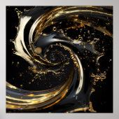 Golden Swirl Dynamics Poster (Vorne)